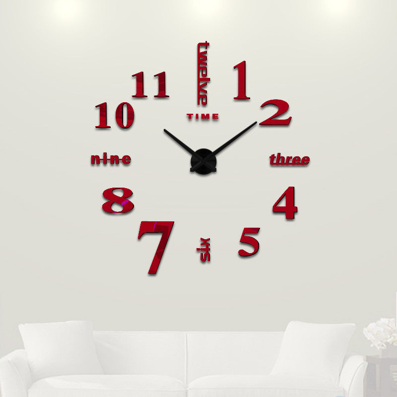 New Home Decoration Big Mirror Wall Clock
